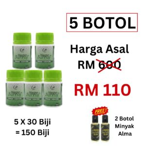 5 BOTOL MAAJUN + 2 BOTOL MINYAK
